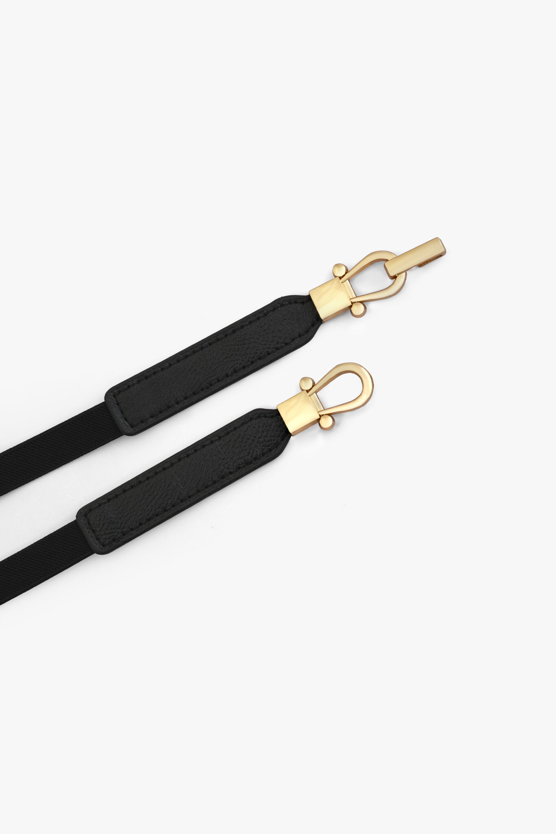 Black Sleek & Stretchable Belt, , image 1